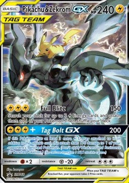 Pikachu & Zekrom GX (SM 168)