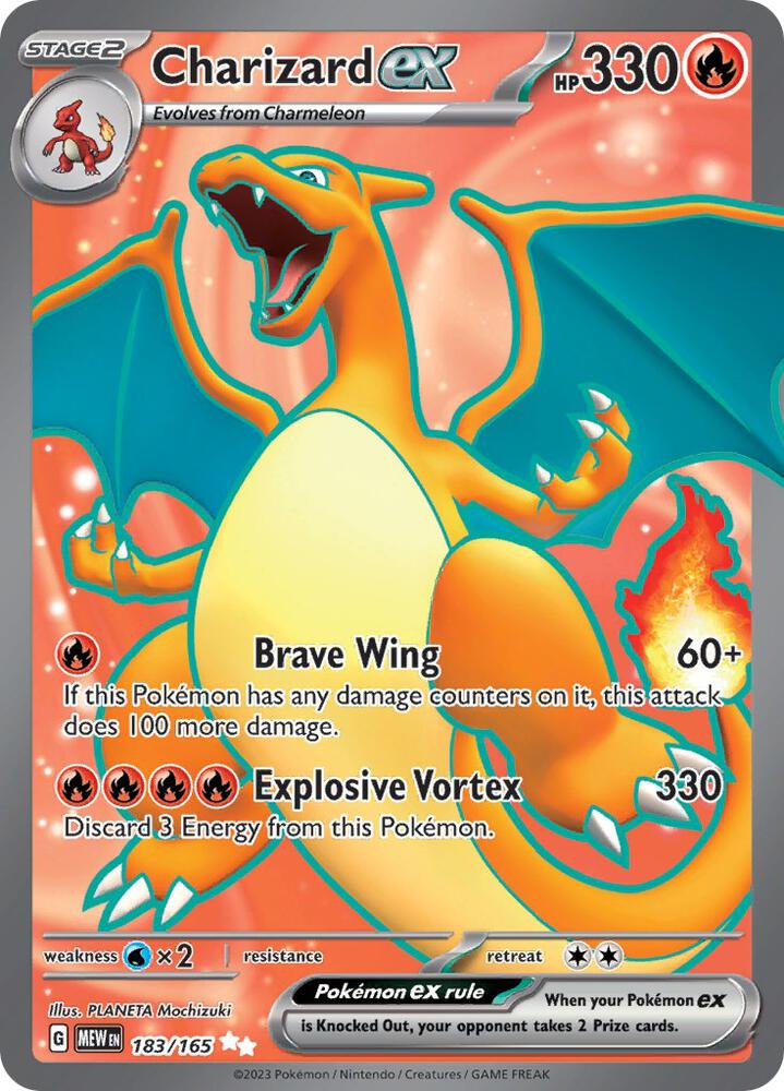 Charizard ex (MEW 183){ENGELS}