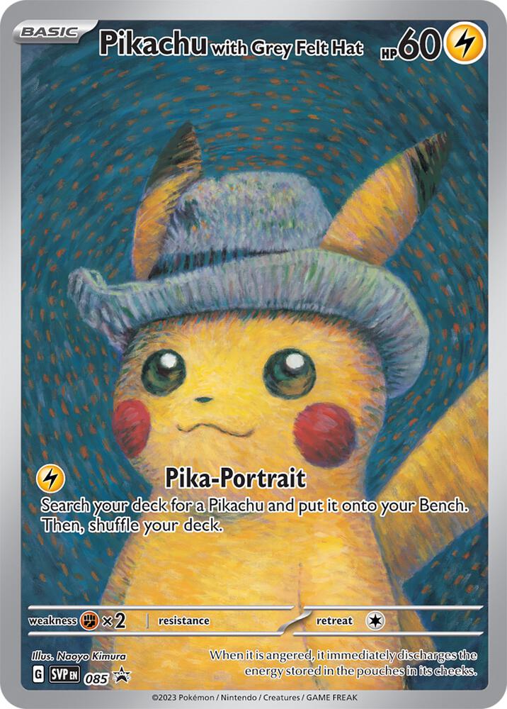 Pikachu with Grey Felt Hat - SV{ENGELS}