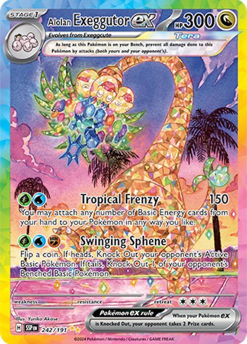 Alolan Exeggutor ex - 242/191 - SV08{ENGELS}
