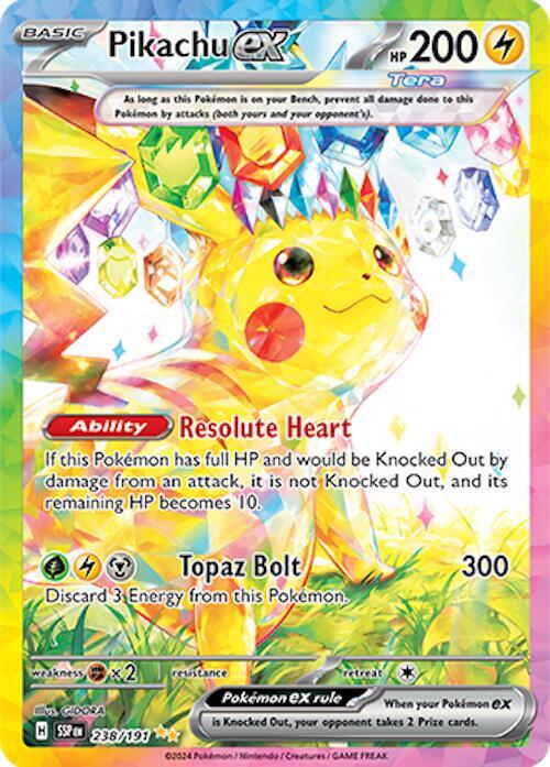 Pikachu ex - 238/191 - SV08{ENGELS}
