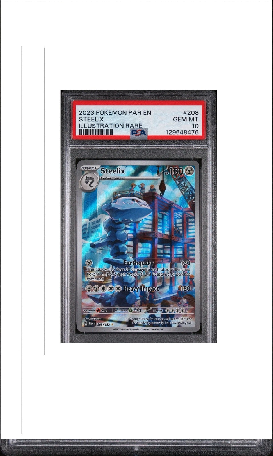psa10 Paradox Rift 208 steelix{ENGELS}